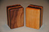 Wood knife block made in Wisconsin
