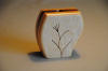 Wood bud vase made in Wisconsin