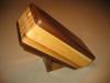 Wood knife block made in Wisconsin