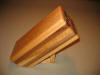 Wood knife block made in Wisconsin